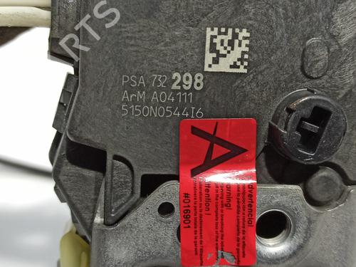 Rear right lock PEUGEOT 3008 I MPV (0U_) 2.0 HDi | BP16392084C99 