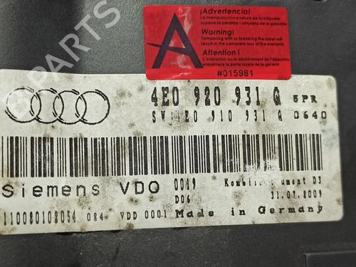 Instrument cluster AUDI A8 D3 (4E2, 4E8) 3.2 FSI | BP13252936C47 