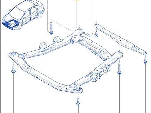 Used Subframe DACIA SANDERO 1.5 dCi (68 hp) 29217410