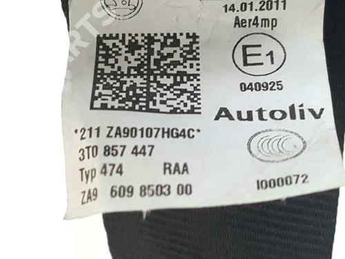 Rear left seatbelt SKODA SUPERB II Estate (3T5) 1.6 TDI | BP6630129I29 