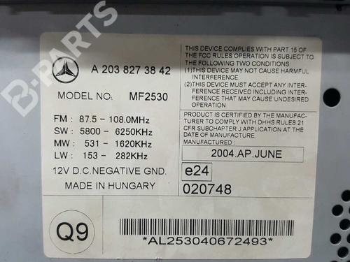 Radio MERCEDES-BENZ C-CLASS (W203) C 220 CDI (203.008) | BP2741228E6 