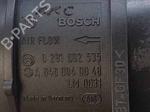 Mass air flow sensor MERCEDES-BENZ E-CLASS (W211) E 270 CDI (211.016) | BP9507825M95