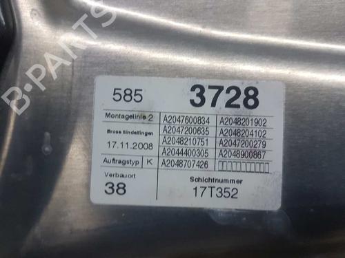 Front right window mechanism MERCEDES-BENZ C-CLASS (W204) C 200 CDI (204.007, 204.006) | BP4935083C23