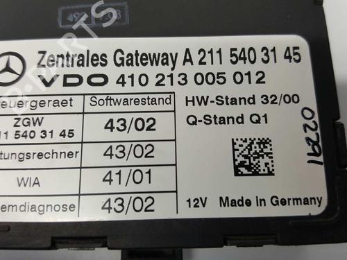 Electronic module MERCEDES-BENZ E-CLASS (W211) E 320 CDI (211.026) | BP2758335M83 