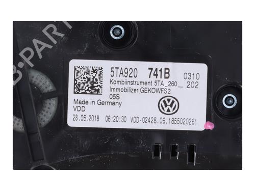 Instrument cluster VW TOURAN (5T1) 2.0 TDI | BP17918171C47 