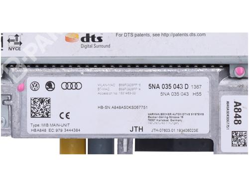 Radio VW GOLF SPORTSVAN VII (AM1, AN1) 1.0 TSI | BP11854864E6