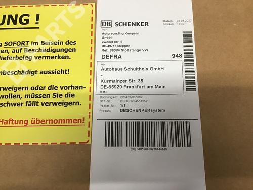 Front bumper VW GOLF VIII (CD1, DA1) 1.0 TSI | BP7806831C7 