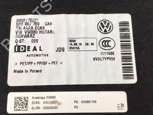 Rear parcel shelf VW GOLF VIII (CD1, DA1) 1.0 TSI | BP29576447C85 