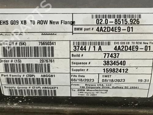 Exhaust system BMW XM (G09) Label All-wheel Drive | BP39919586M121 - Image 8