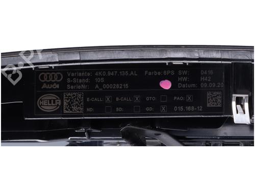 Interior roof light AUDI A5 Sportback (F5A, F5F) 2.0 TFSI | BP14583534I8