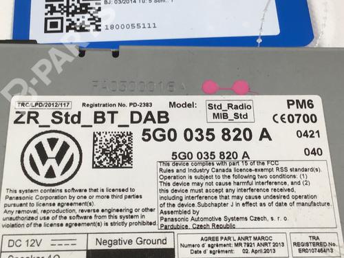Electronic module VW GOLF VII (5G1, BQ1, BE1, BE2) 1.6 TDI | BP5999821M83 