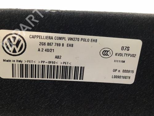 Rear parcel shelf VW POLO VI (AW1, BZ1, AE1) 1.0 | BP29576440C85 