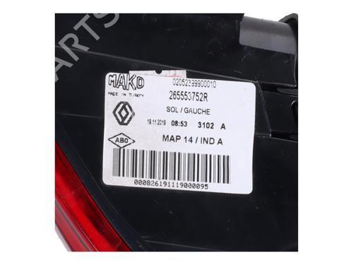 Left taillight RENAULT CLIO IV (BH_) 0.9 TCe 75 (BHNP) | BP17918126C34 