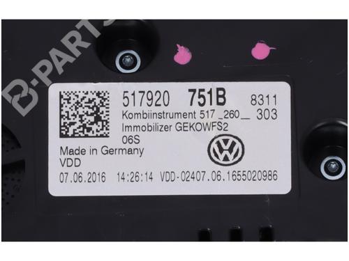 Instrument cluster VW GOLF SPORTSVAN VII (AM1, AN1) 2.0 TDI | BP10360525C47 