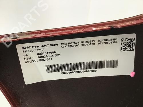 Rear bumper MERCEDES-BENZ GLA (H247) GLA 200 (247.787) | BP27384448C8