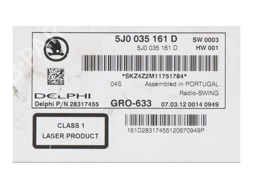 Electronic module SKODA FABIA II (542) 1.6 TDI | BP16993125M83 