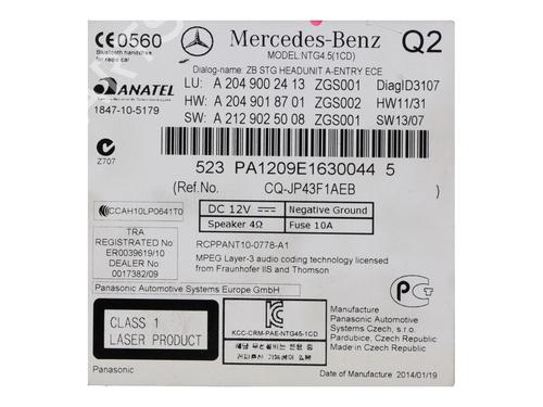 Electronic module MERCEDES-BENZ GLK-CLASS (X204) 200 CDI (204.901) | BP17523895M83 