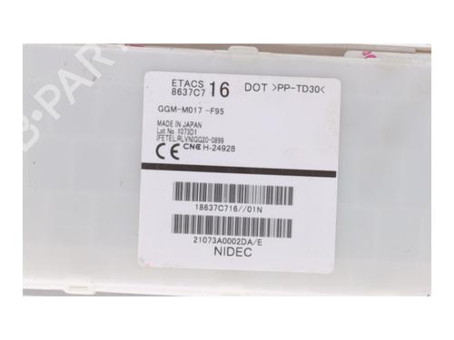 Electronic module MITSUBISHI MIRAGE / SPACE STAR VI Hatchback (A0_A) 1.0 (A05A) | BP35931395M83 - Image 3