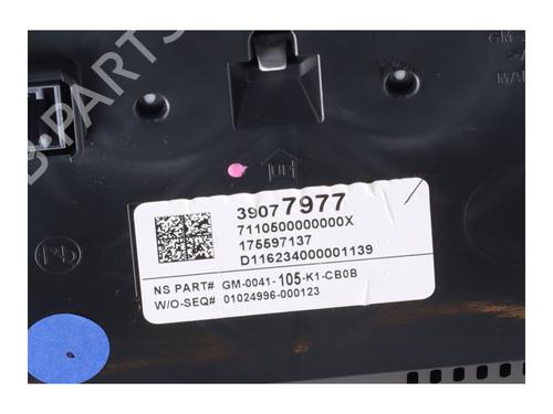 Instrument cluster OPEL ASTRA K (B16) 1.0 Turbo (68) | BP20318861C47 