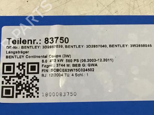 Crossmember BENTLEY CONTINENTAL Coupe (3W_, 393) 6.0 GT | BP14583401C162 