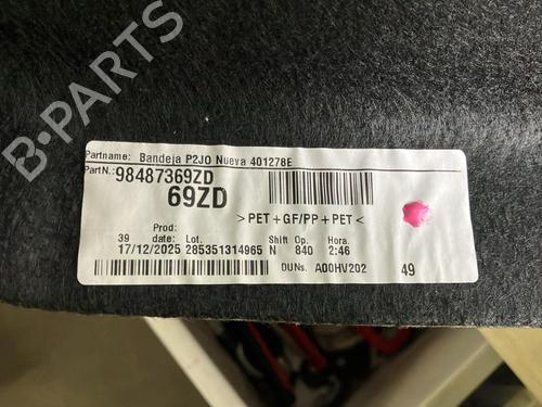 Rear parcel shelf OPEL CORSA F (P2JO) 1.2 (68) | BP40219142C85  - Image 5