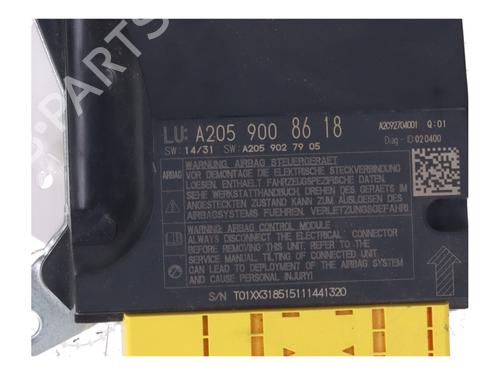 ECU airbags MERCEDES-BENZ C-CLASS (W205) C 250 (205.045) | BP28131823M53 