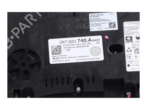 Instrument cluster VW CADDY V MPV (SBB, SBJ) 1.5 TSi EVO | BP22179737C47 