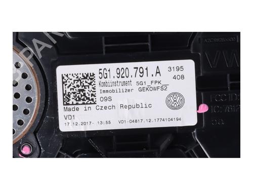 Instrument cluster VW GOLF VII (5G1, BQ1, BE1, BE2) 2.0 GTD | BP17537880C47 