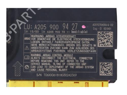 ECU airbags MERCEDES-BENZ C-CLASS T-Model (S205) C 220 BlueTEC / d (205.204) | BP16563490M53 