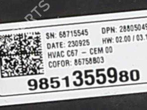 Climate control OPEL CORSA F (P2JO) 1.2 (68) | BP40081508I5 - Image 3
