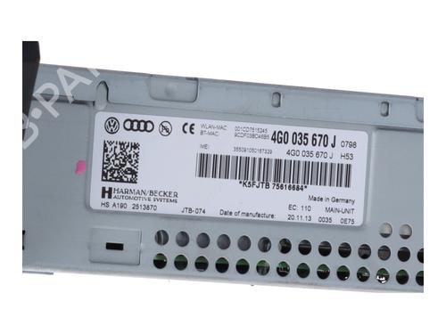 Electronic module AUDI A7 Sportback (4GA, 4GF) RS7 quattro | BP16563292M83 