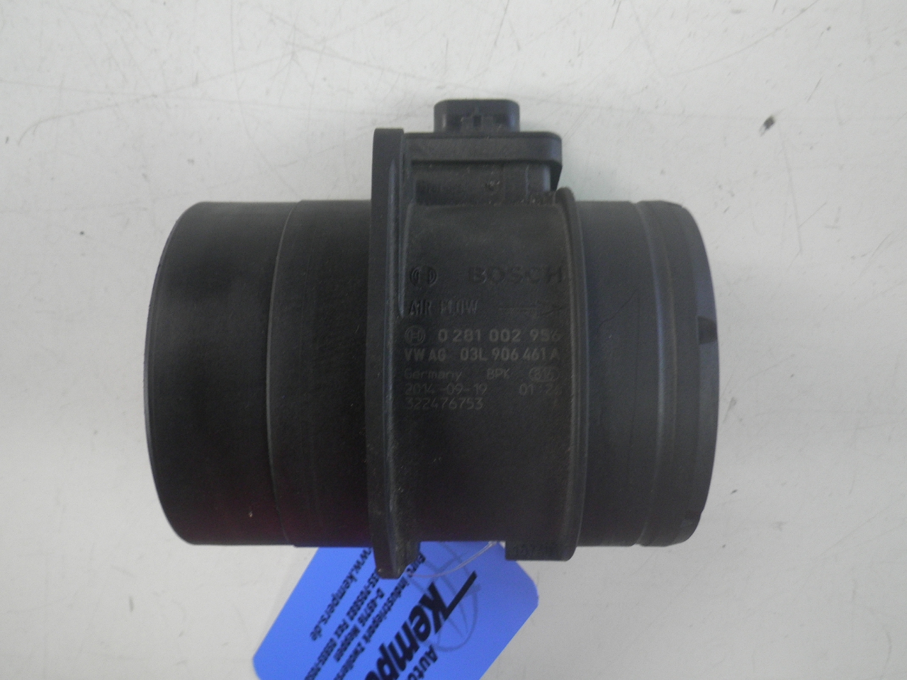 Mass air flow sensor AUDI A4 B8 (8K2) 2.0 TDI 2716037 BParts