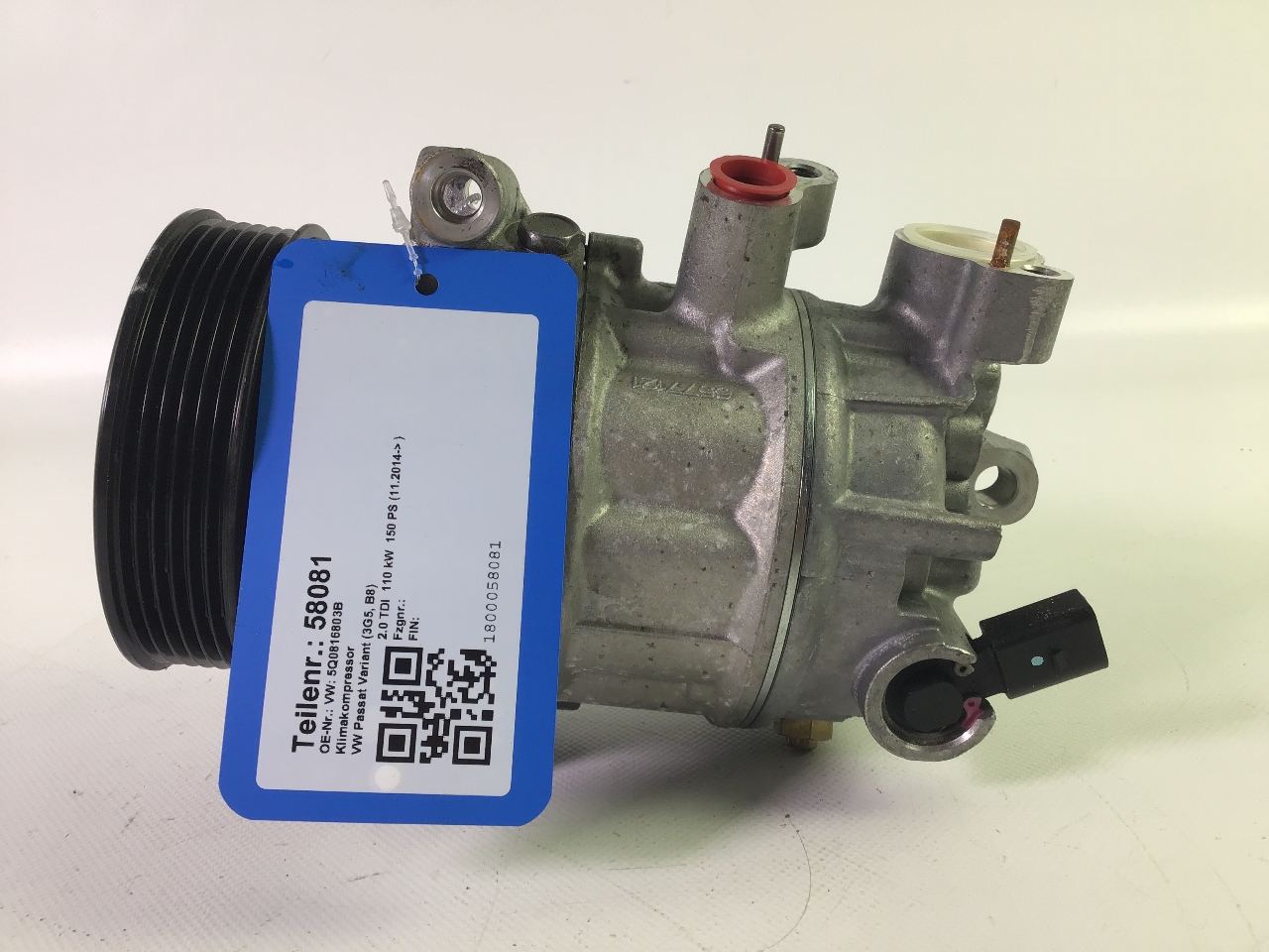 A/C Compressor - Compatible with 2016 - 2018 Volkswagen Jetta 2017