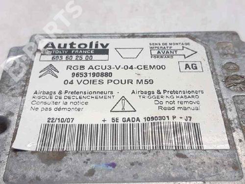 ECU airbags CITROËN BERLINGO / BERLINGO FIRST Box Body/MPV (M_) 2.0 HDI 90 (MBRHY, MCRHY) | BP6595241M53 