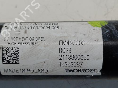 Right rear shock absorber MERCEDES-BENZ C-CLASS (W206) C 220 d (206.016, 206.004) | BP24704322M19 