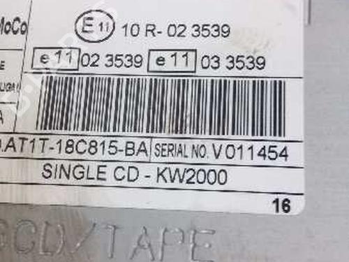 Radio FORD TRANSIT CONNECT (P65_, P70_, P80_) | BP3070798E6