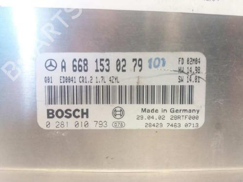 Control unit MERCEDES-BENZ A-CLASS (W168)  | BP5118009M11 