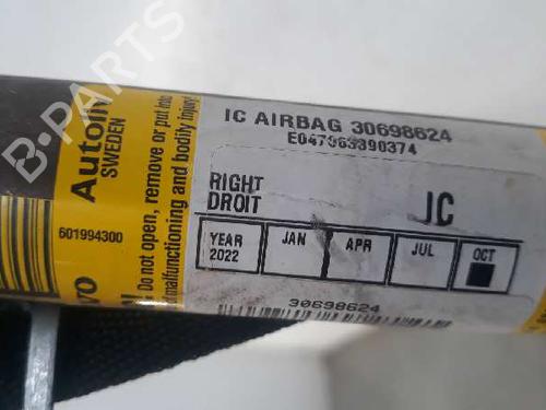 Right curtain airbag VOLVO S40 II (544) 2.0 D | BP7616975C12 