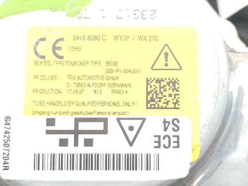 Rear right seatbelt BMW X1 (F48) sDrive 18 d | BP25852734I28 