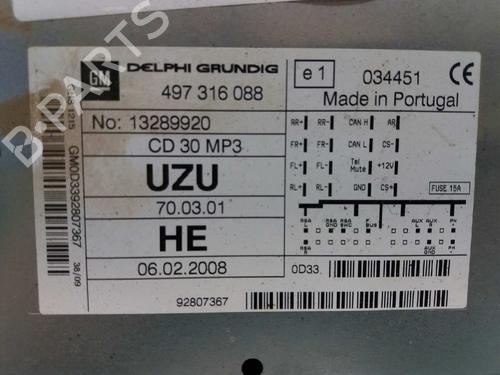 Radio OPEL CORSA D (S07)  | BP3068165E6 