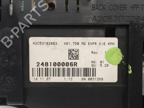 Instrument cluster RENAULT LAGUNA III (BT0/1)  | BP19781826C47 