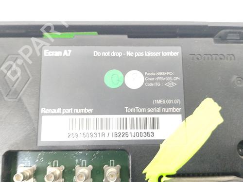 Display monitor RENAULT MEGANE III Hatchback (BZ0/1_, B3_) 2.0 dCi (BZ0L) | BP32173421C48