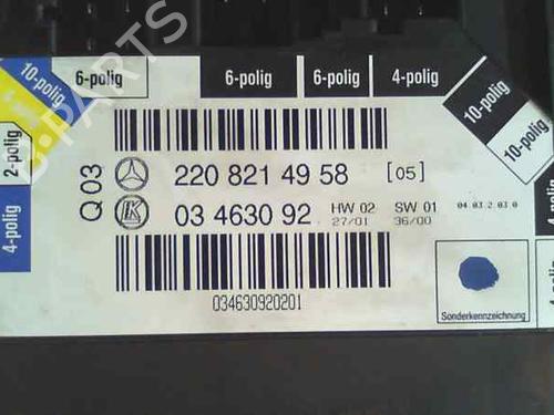 Electronic module MERCEDES-BENZ S-CLASS (W220)  | BP11670990M83 