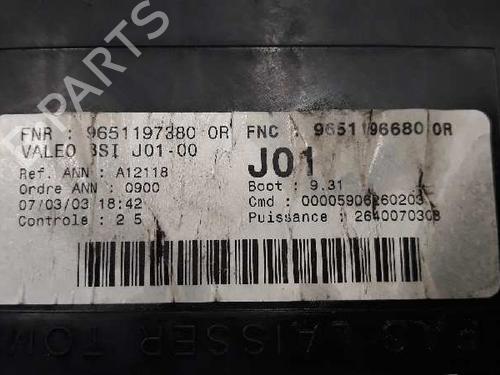 Fuse box CITROËN C5 I (DC_) 2.0 HDi (DCRHZB, DCRHZE) | BP5581291E1 