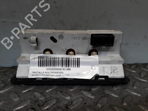 Display monitor PEUGEOT 206 Hatchback (2A/C) 1.4 HDi eco 70 | BP3451406C48 