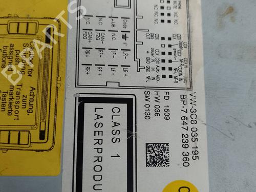 Bilradio VW GOLF V (1K1)  | BP18729442E6 