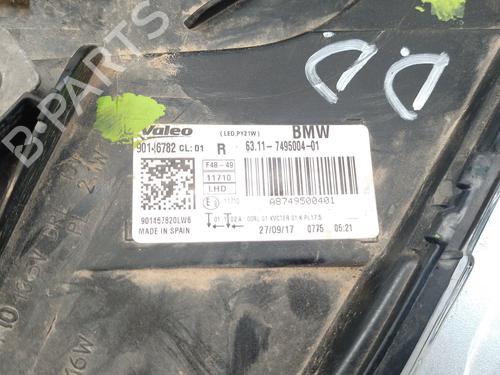 Right headlight BMW X1 (F48) sDrive 18 d | BP25852707C29 