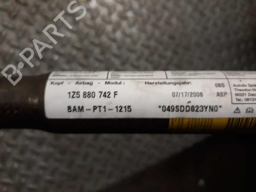 Right curtain airbag SKODA OCTAVIA II (1Z3)  | BP6513383C12 