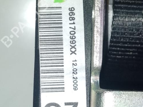 Rear center seatbelt CITROËN C3 Picasso (SH_)  | BP24109863I27 