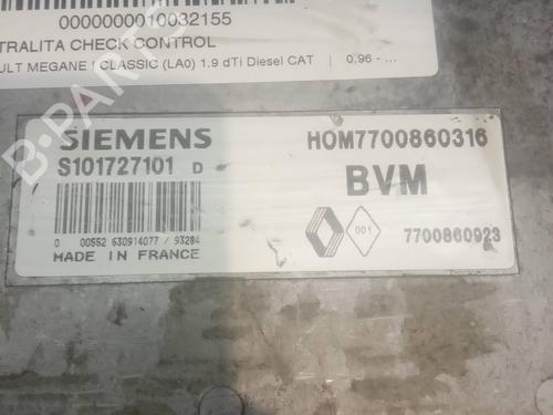Control unit RENAULT MEGANE I Classic (LA0/1_) 1.9 dCi (LA05) | BP11856801M11 